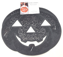 Thyme & Perros Halloween Placemats Set of 4 15.5 in x 15.5 in Easy Care