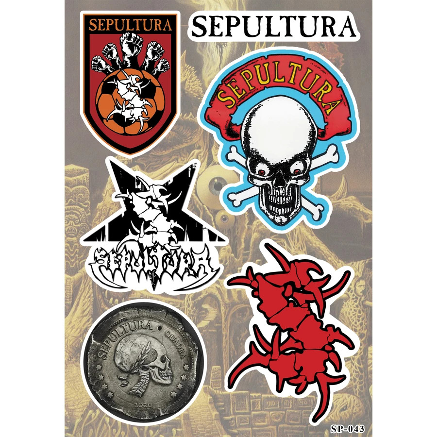 Sepultura Sticker Pack | Brazilian Heavy Groove Thrash Death Metal Band Logo
