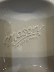 Mason Crafts Root White Ceramic Spoon Rest Modern Solid Less Than 10 in