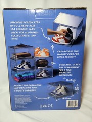 *READ DESCRIPTION* 5 PK Kicks & Co Stackable Clear Shoe Box, Fits Up to Sz 13.5