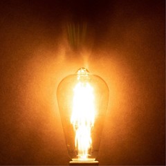 [6 Pack] LED Edison Filament ST21 6W 60W 120V Dimmable E26 2200K Warm Amber