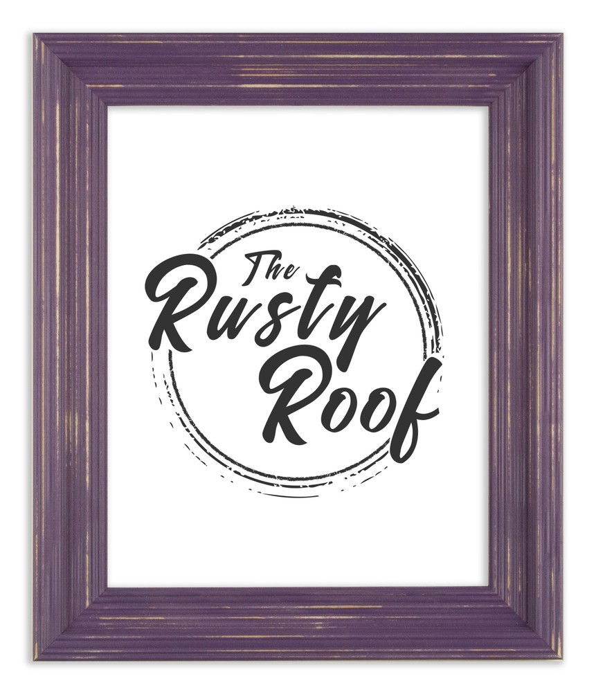 Distressed Cimarron – Purple Picture Frame – Solid Wood