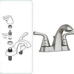 1PCS 2 Pack Moen 1224 Faucet Cartridge Replacement for Two Handle Faucet