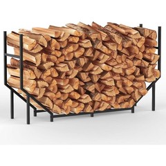 4.6FT Metal Log Holder for Fireplace Heavy Duty Firewood Rack for Indoor Outdoor