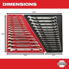 Combination SAE and Metric Wrench Mech Tool Set (30-Piece) AUTHORIZED USA DEALER
