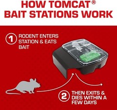 Mouse Mice Rat Killer 32 Blocks Bait Poison Rodent Station Trap Tomcat Control..