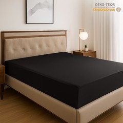 14” Deep Pocket Fitted Sheets 1800 Count Bed Sheets Brushed Fabric Fitted Sheet