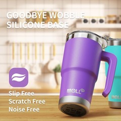 16 oz Tumbler with Handle-Stainless Steel Double Wall Vacuum Insulated Water …