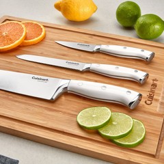 Cuisinart Classic White Triple Rivet 6pc Chef Set with Blade Guards
