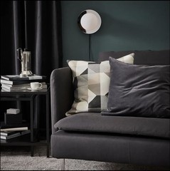 Ikea SIMRISHAMN Floor Lamp Modern Steel Chrome Plated/Opal Glass 62″ – NEW