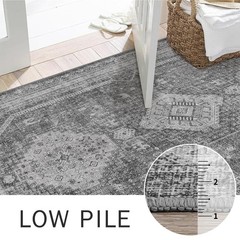 Area Rugs 2×12, Non Slip Hallway Runner Rug, Machine Washable Low Pile Retro …