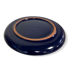 $47 TRAME Blue Mediterranean Giro Assiette Simple Dinner Plate 9.8 in