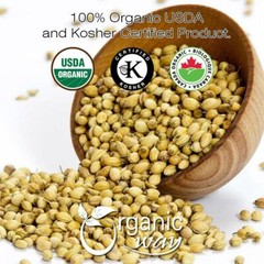 Organic Way Coriander Whole – Adds Flavour | Organic, Kosher & USDA Certified