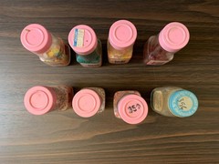 Lot of Vintage 1970s Cake Mate Schilling Fancy Decors Bottles Silver Snowflake