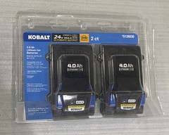 Kobalt 24V MAX Ultimate Output 4.0 Ah Battery 2 Pack #5126030 NEW Sealed