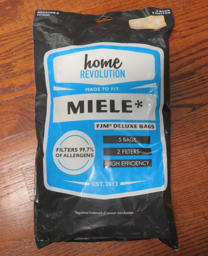 Miele Anti-Allergen Filtration Type FJM Bags 5 Bags, 2 Filters 101001