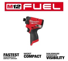 Milwaukee M12 3453-20 FUEL 1/4″ Hex Impact Driver GEN 3 12V Cordless