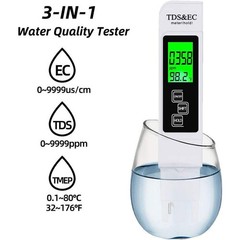 2pc TDS Meter Digital Tester Water Quality Testing Kits Drinking Water 0-9990ppm