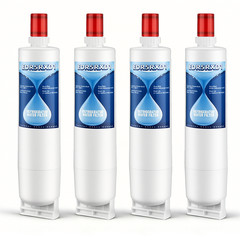 4396508, 4396510, 4396508p, 4396547 Refrigerator Water Filter, 4 Packs