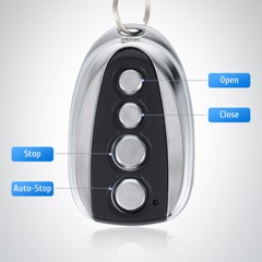 2× Remote Control Backup Key Sliding Gate Opener Automatic Operator 433.92MHz US