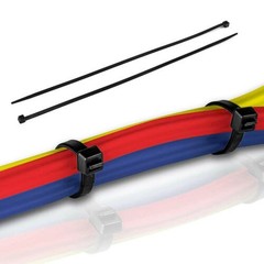 100Pcs 18″ Cable Ties Heavy Duty 150 LBS Ultra Nylon Wrap Wire Zip UV Resistant