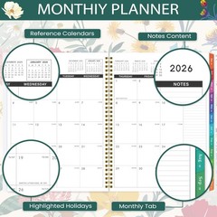 2026 Monthly Planner – January 2026 – December 2026, 9” x 11”, 12 Months Pl…