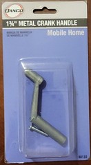 Danco 1-3/4 in Metal Nickel Silver Window Crank Handle Mobile Home 88132