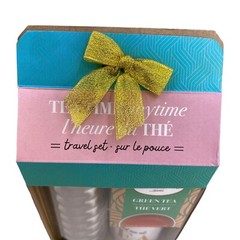 NEW Teatime Twinings Travel Set Anytime Stainless-Steel Tumbler Ceramic Mug Tea