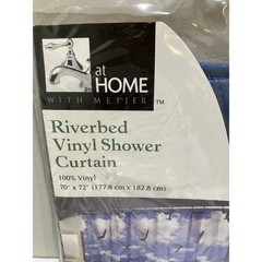 Vinyl Riverbed Shower Curtain Bathroom Eagles Rustic at Home with Meijer 70×72