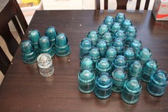 Handmade Vintage Glass Insulator Pendant Light