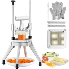 VEVOR 1/4” Vegetable Dicer Commercial Fruit Slicer Chopper French Fry Cutter