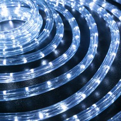 10/25/50/100/150FT Cool White Thick LED Rope Lighting Accent Indoor Outdoor