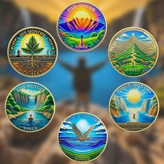 1-12 Months Sobriety Coin – AA Chip Sober Medallion and Prayer in Recovery