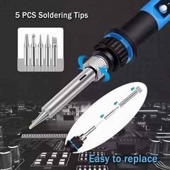 New Electric Soldering Iron Welding Gun Tool Kit Solder Wire Desoldering Pump US