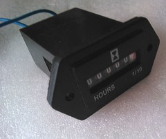 Hour Meter- Generator or any 120 Volts AC 60 hz with lead easy installing 120V