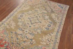 Vintage Traditional Rug 4×6 Hand-knotted Wool Geometric Carpet for Any Room