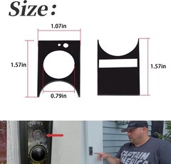 1x Replace Lens Screen Protector For Ring Doorbell Pro,Not Doorbell Pro 2 Black
