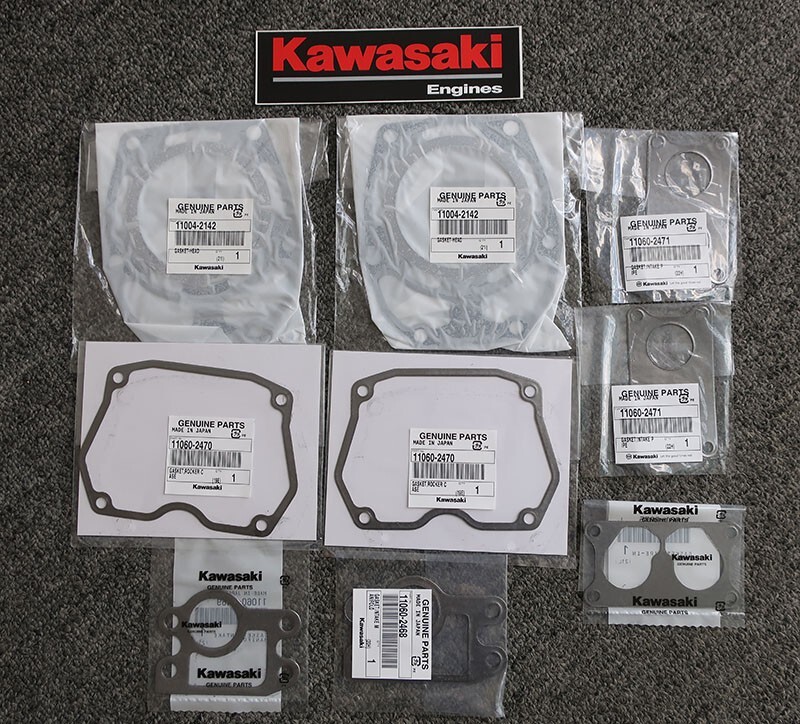 GASKET KIT (AS SHOWN) FOR KAWASAKI FD711D, FD750D, 745cc, 27 HP ENGINES, 9C35
