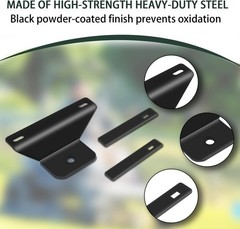 Receiver Hitch Plate for Spartan Mowers RZ Series, 1/4″ Steel,(2016-2024 Models)