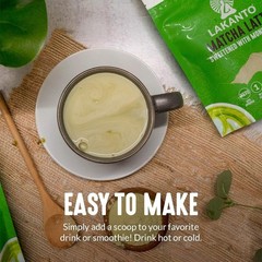2 Lakanto® Sugar Free Matcha Latte – Green Tea Powder w/ Shelf Stable Probiotics