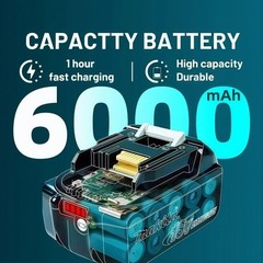 2 x Makita BL1860B-2 18V LXT Lithium-Ion 6.0 Ah Battery – New – USA SHIP
