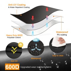 Heavy Duty BBQ Gas Grill Cover Waterproof UV Protection for Weber Spirit Series