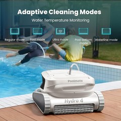 Poolmate Hydro 4 Inground Pool Vacuum Cleaner 50ft Corded for Floor, Wall Clean