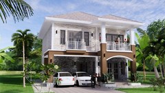 Custom House Plan 9×11 Meter 26×36 Feet 5 Beds 3 Baths Hip Roof (A4 Hard Copy)