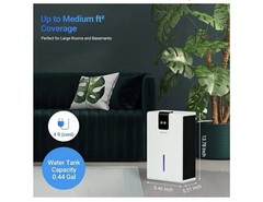 Portable Room Dehumidifier 95oz 800sqft Quiet Home Bedroom RV 7 LED