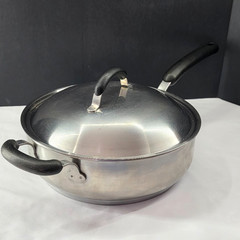 Meyer Bella Cuisine Cookware 10.5″ Deep Skillet Stainless Steel Sauté Pan W/ Lid