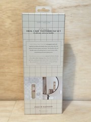 Willow + Luxe 2 Piece Oral Care Toothbrush Set And Holder