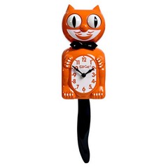 ORANGE HARVEST KIT CAT CLOCK 15.5″ Free Battery MADE IN USA Kit-Cat Klock NEW