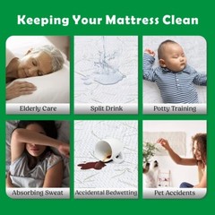 Bamboo Mattress Protector Hypoallergenic & Breathable Waterproof Mattress Cover
