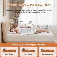 10″ California King Size Cooling Gel Memory Foam Mattress CertiPUR-US Certified